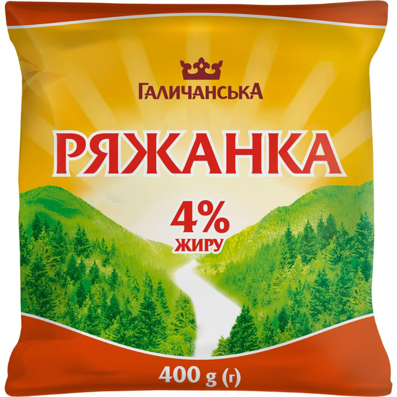 Ряжанка ГАЛИЧИНА 4%, 400г